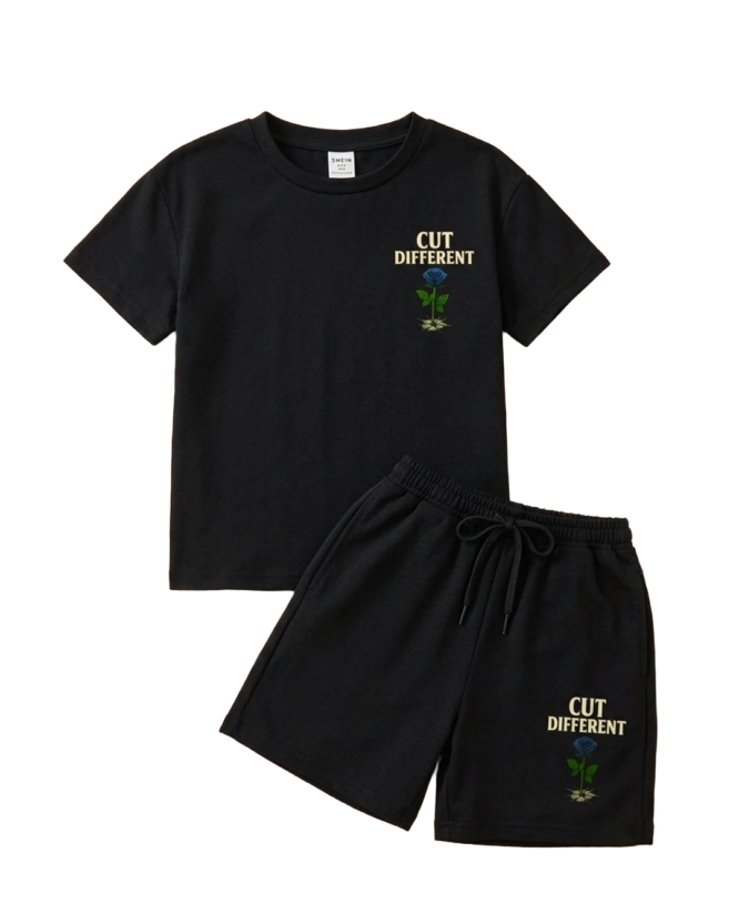 Cut Different Shorts + Tee Bundle